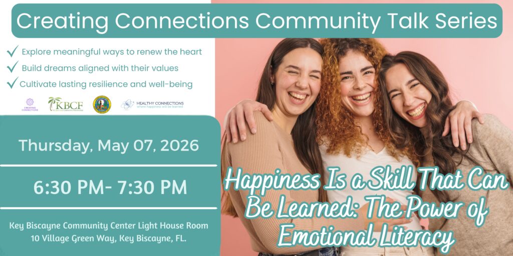 Triumph Steps Beatriz Martínez-Peñalver Creating Connections Community Talk Series Happiness Is a Skill That Can Be Learned: The Power of Emotional Literacy