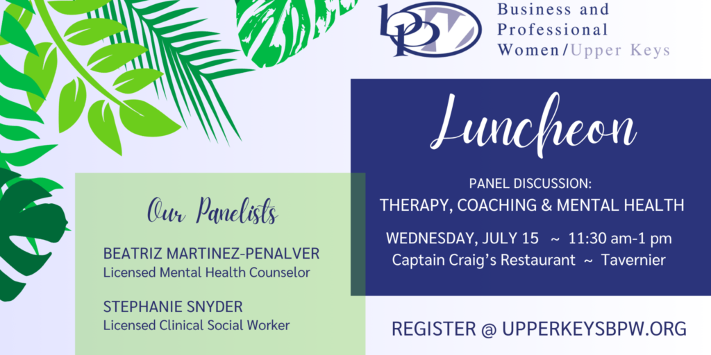 Upper Keys BPW July Luncheon Beatriz Martínez-Peñalver
